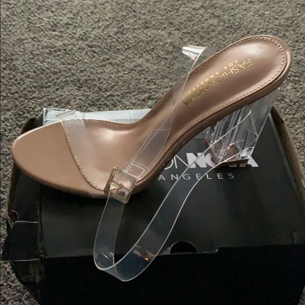 Transparent heels